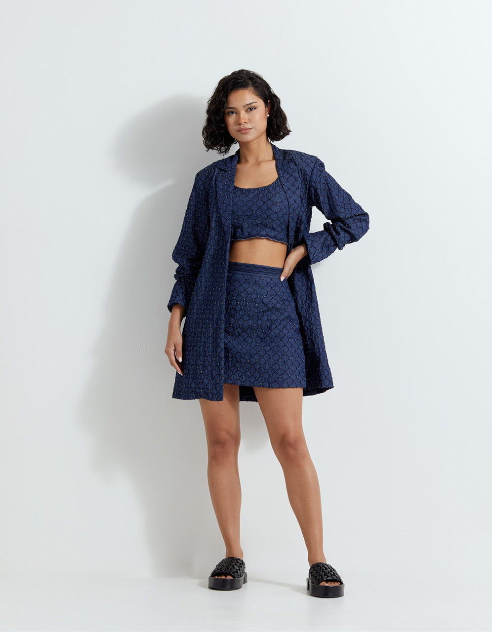 Jacket Skirt and Bustier Set