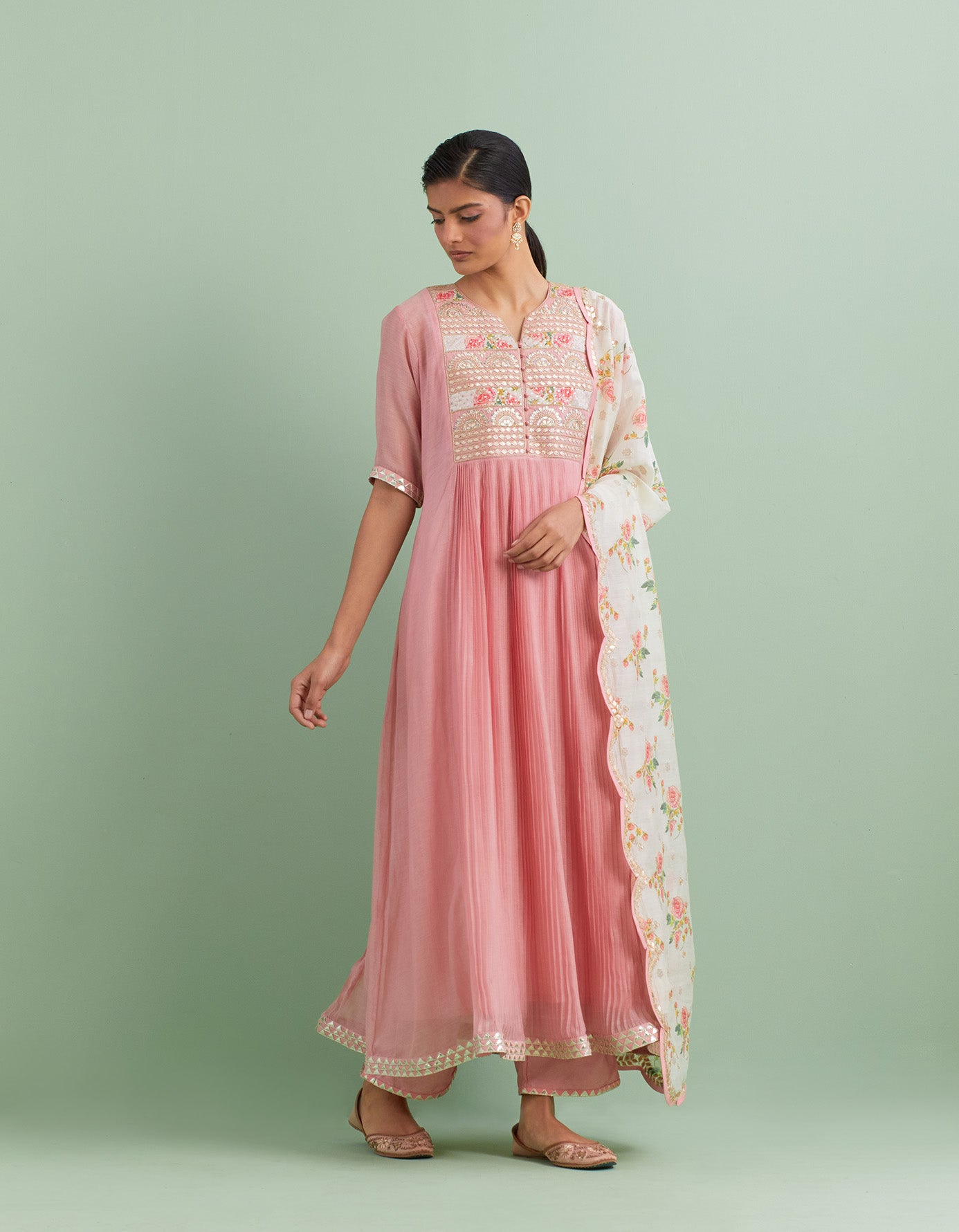 Peach & Ivory Kurta Set