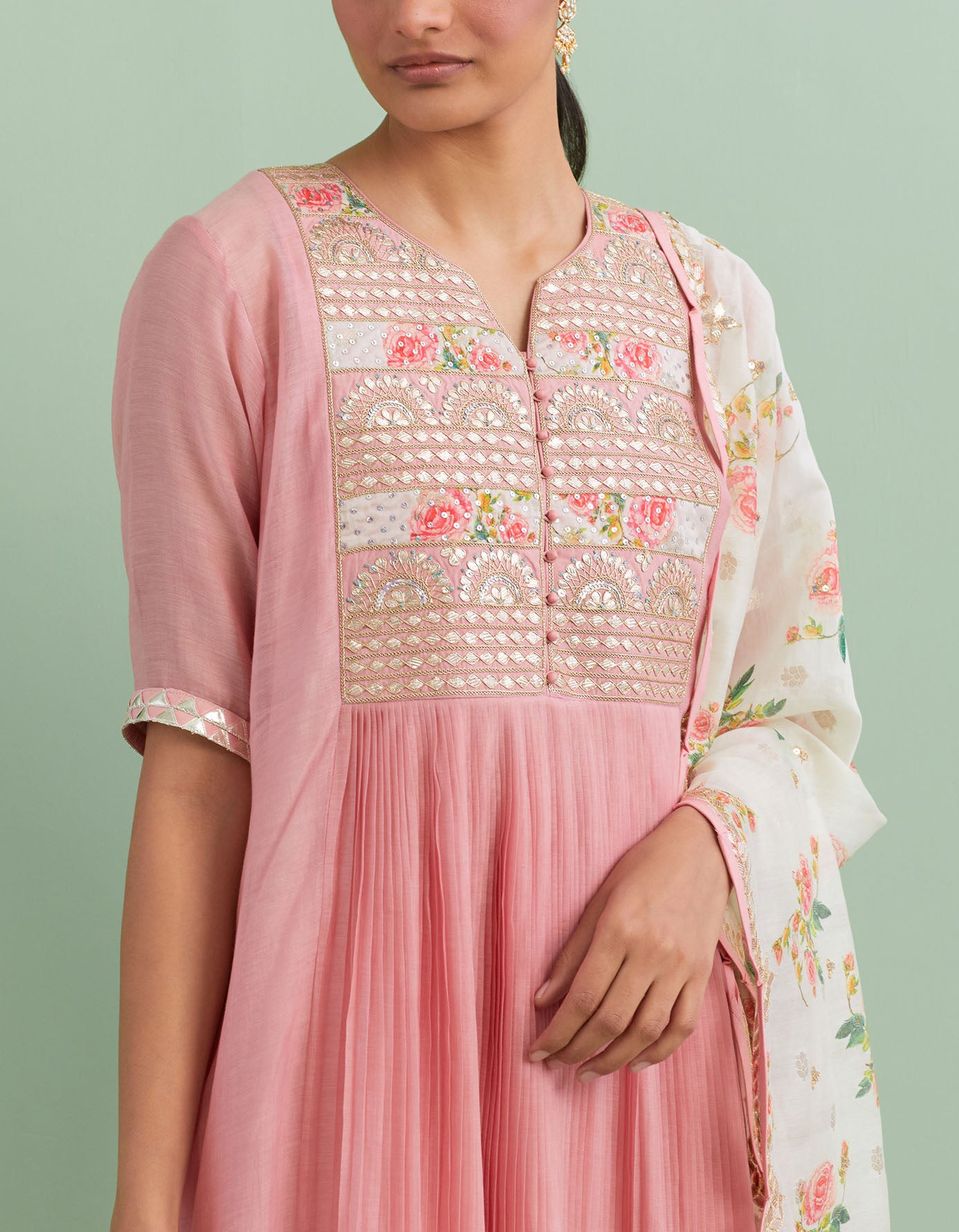 Peach & Ivory Kurta Set