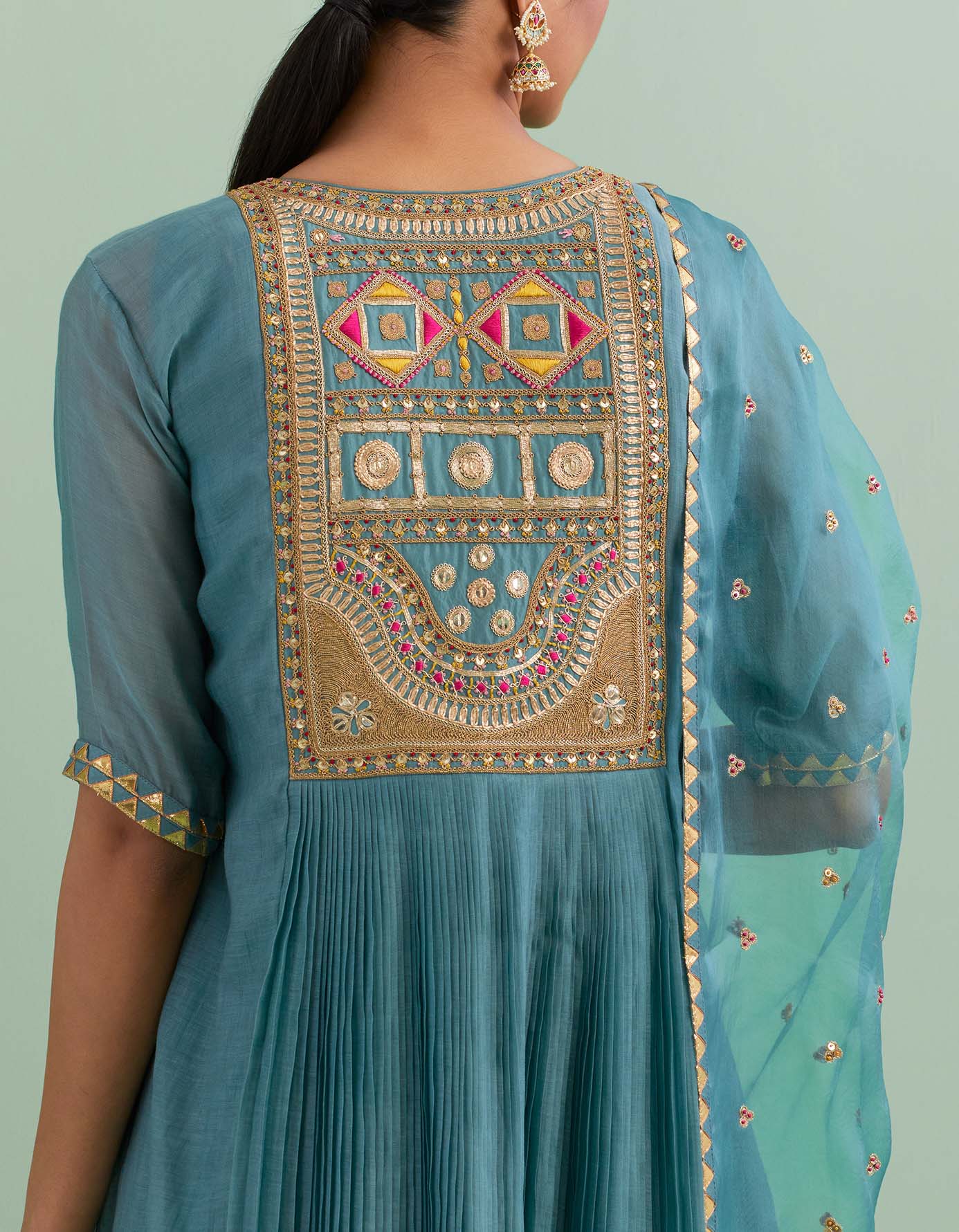 Teal Blue Kurta Set