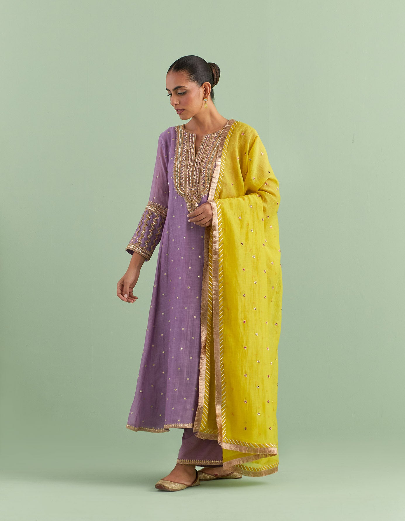 Lilac Kurta Sets