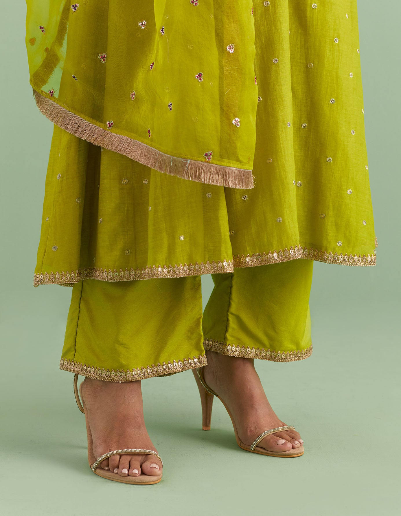 Mehendi Green Kurta Set