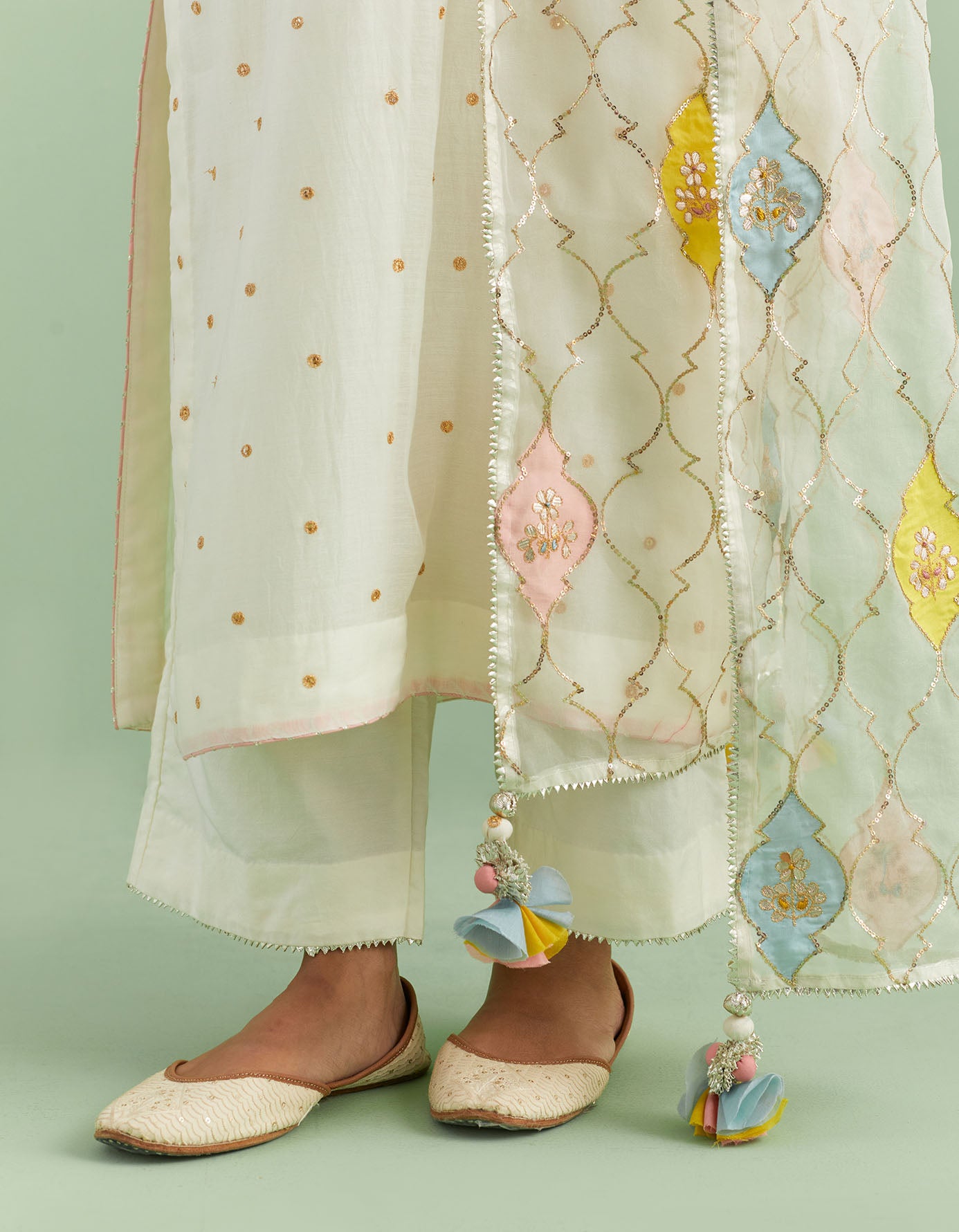 Ivory Cotton Kurta Set
