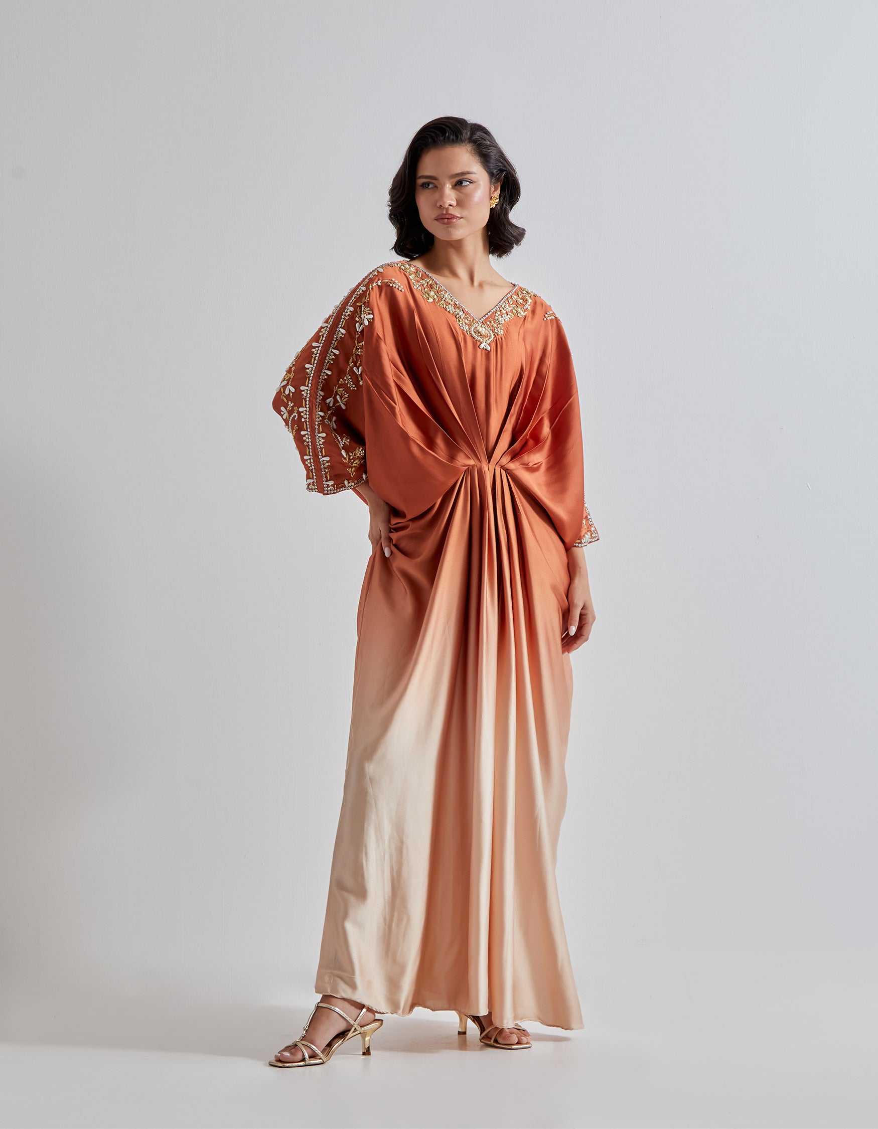 Satin Ombre Kaftan