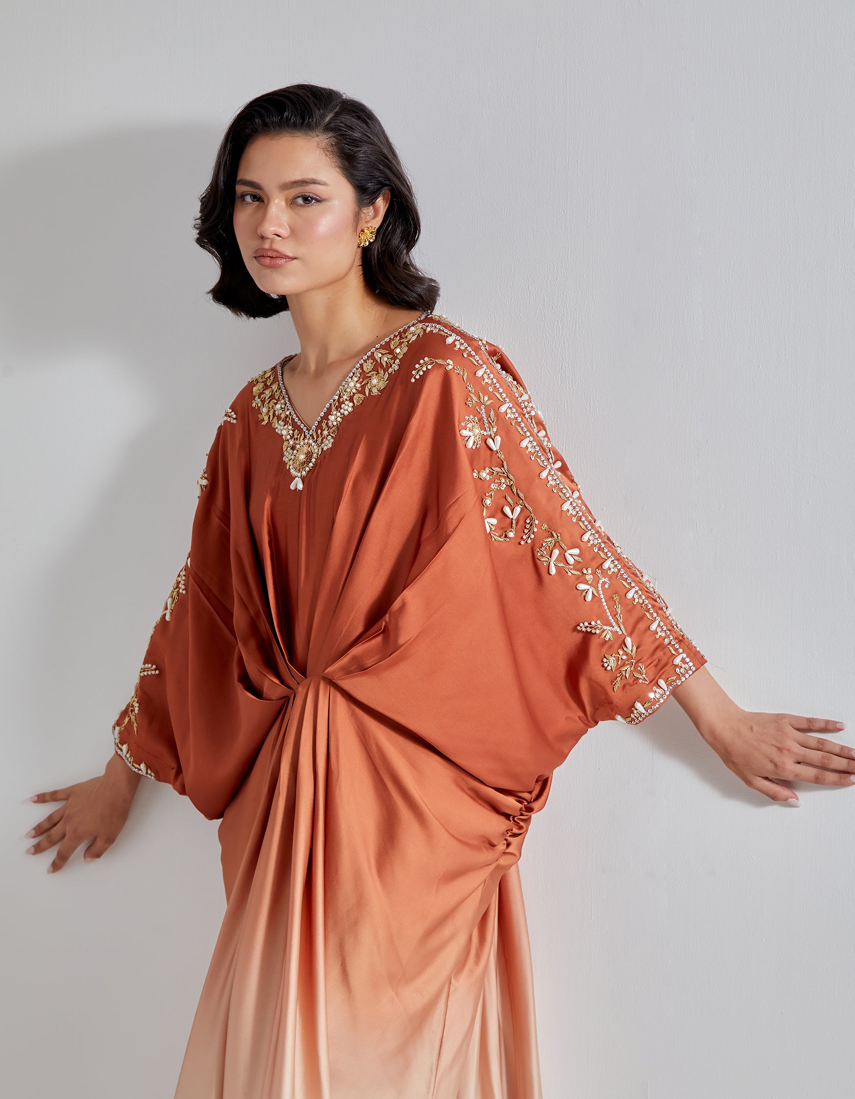 Satin Ombre Kaftan