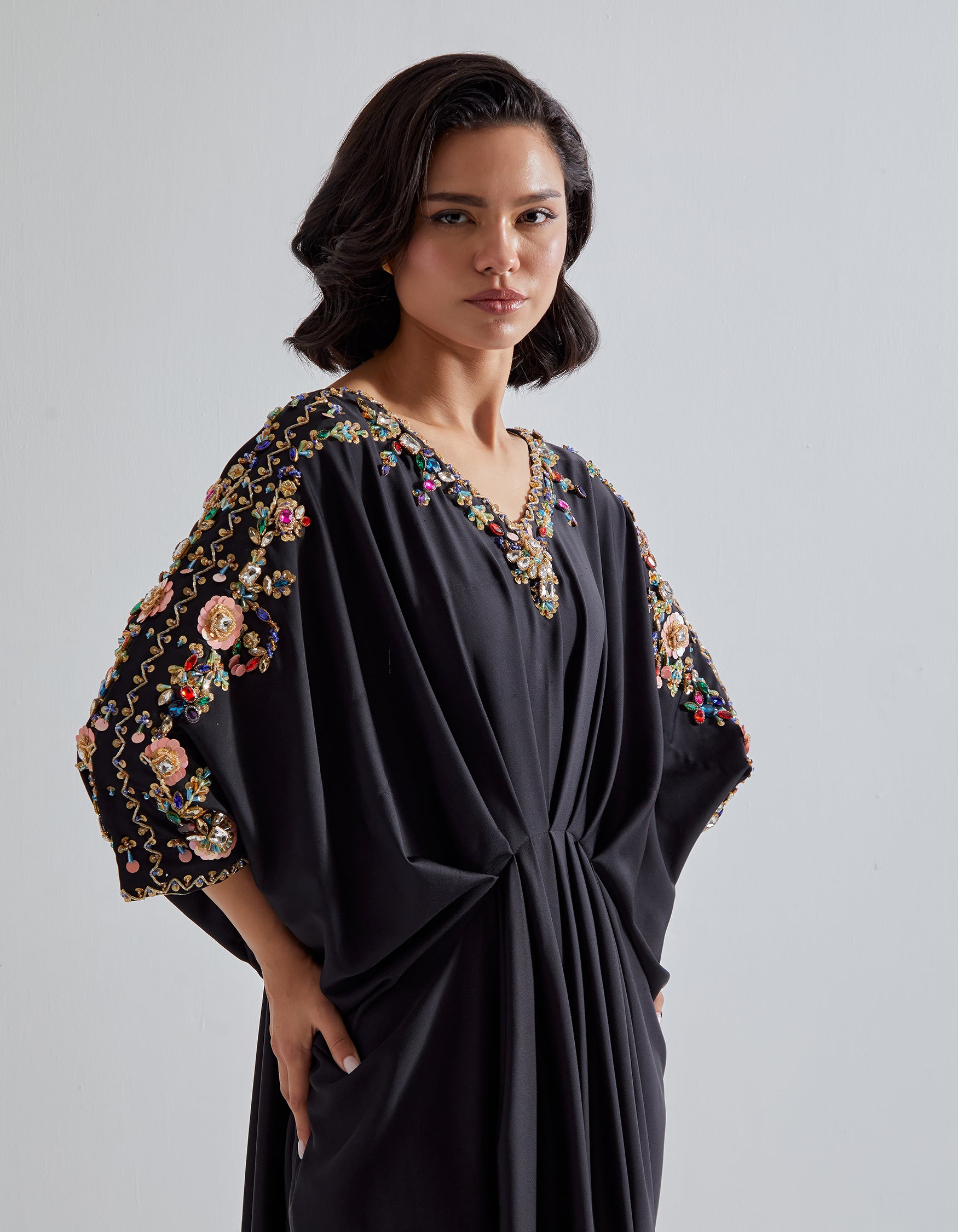 Black Velvet Kaftan