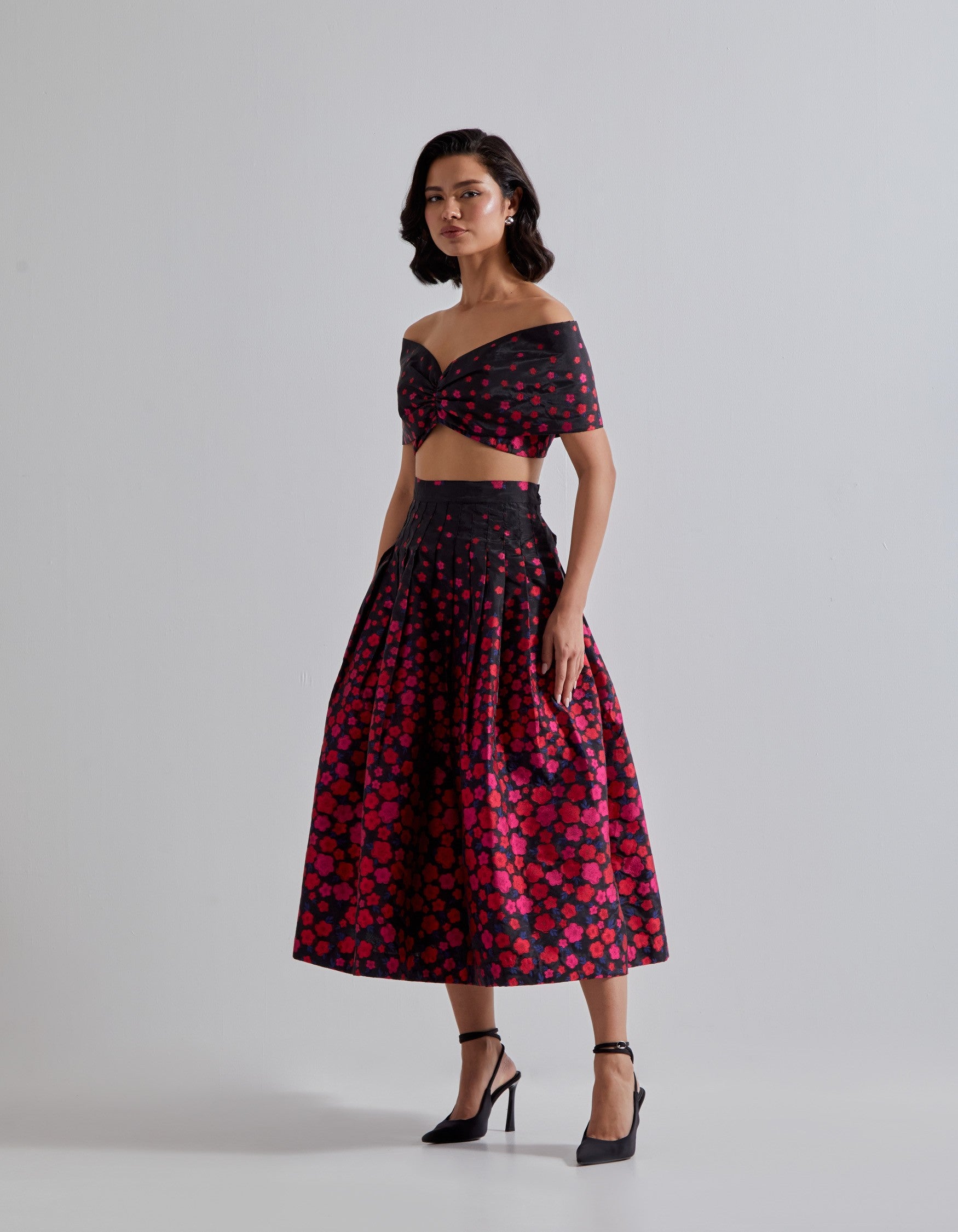 Floral Organza Co-ord Set