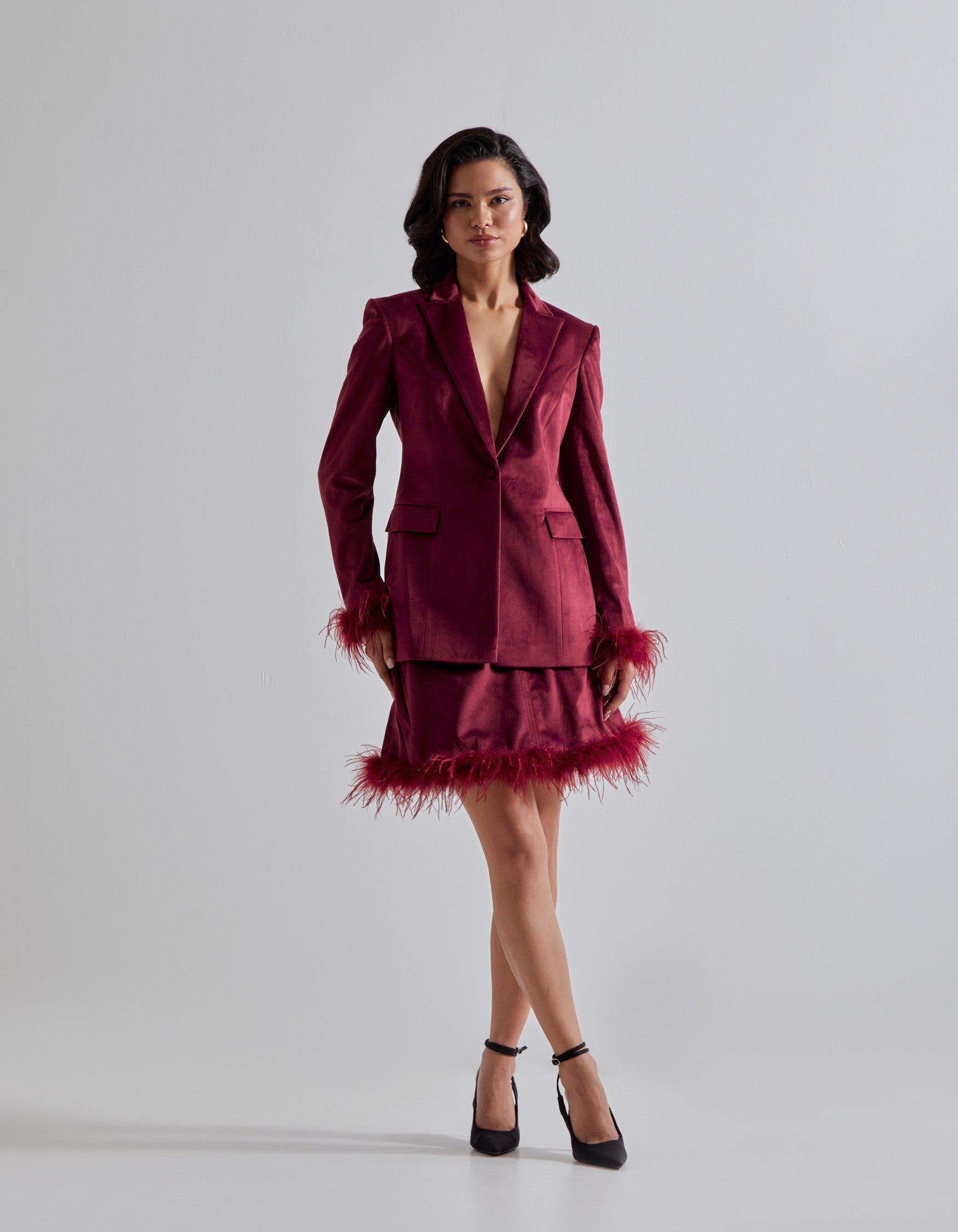 Red Velvet Co-ord Set