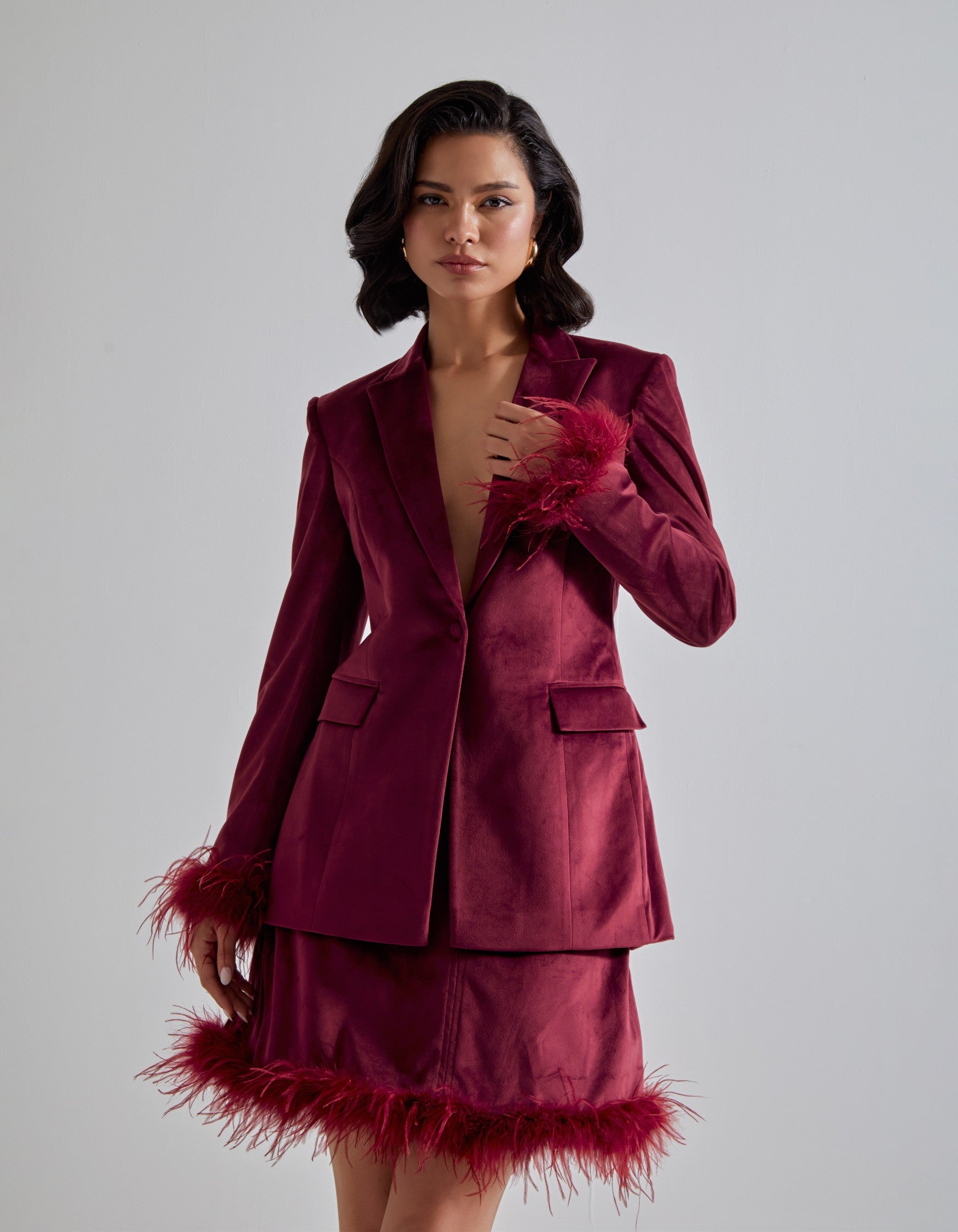 Red Velvet Co-ord Set