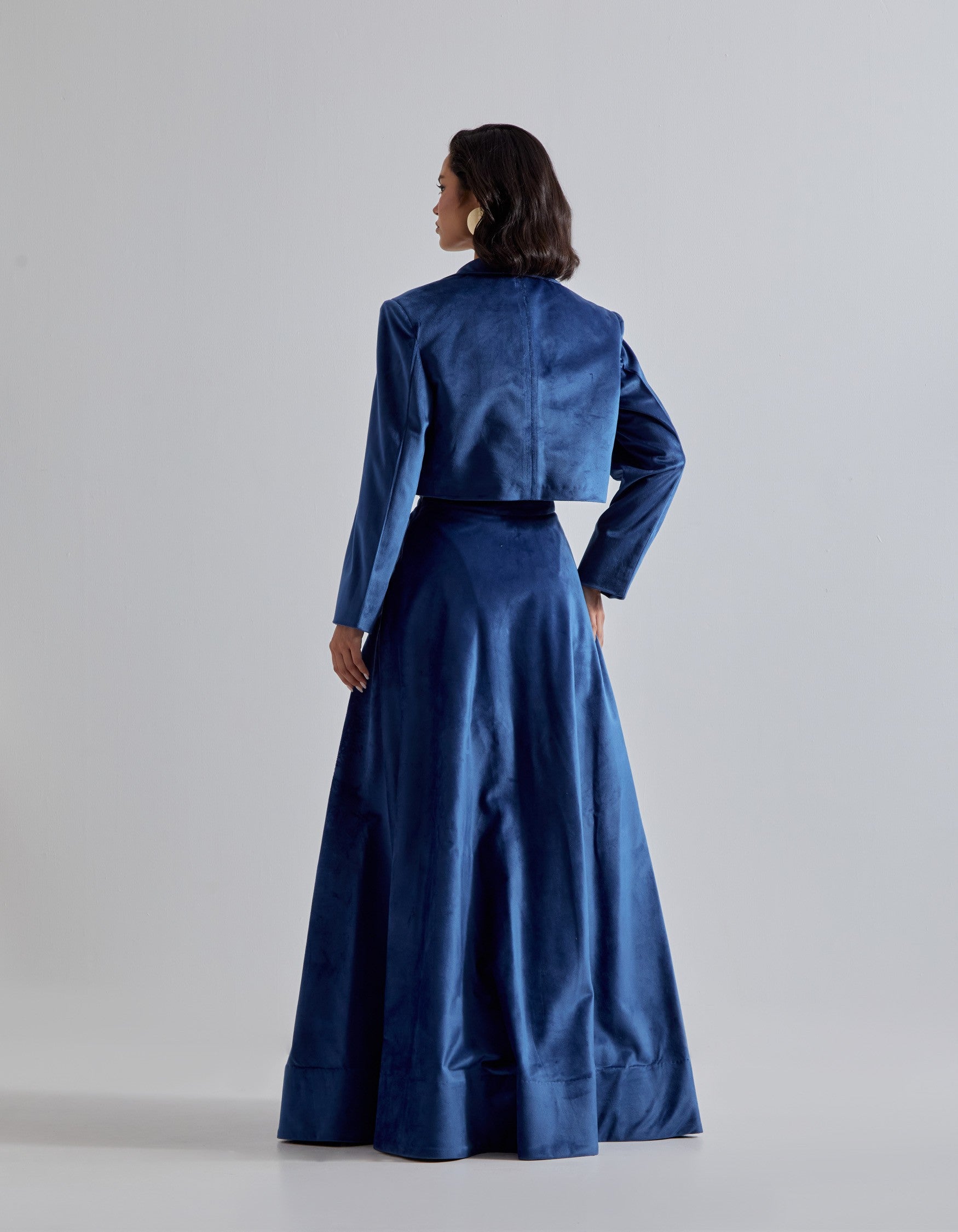 Blue Velvet Co-ord Set