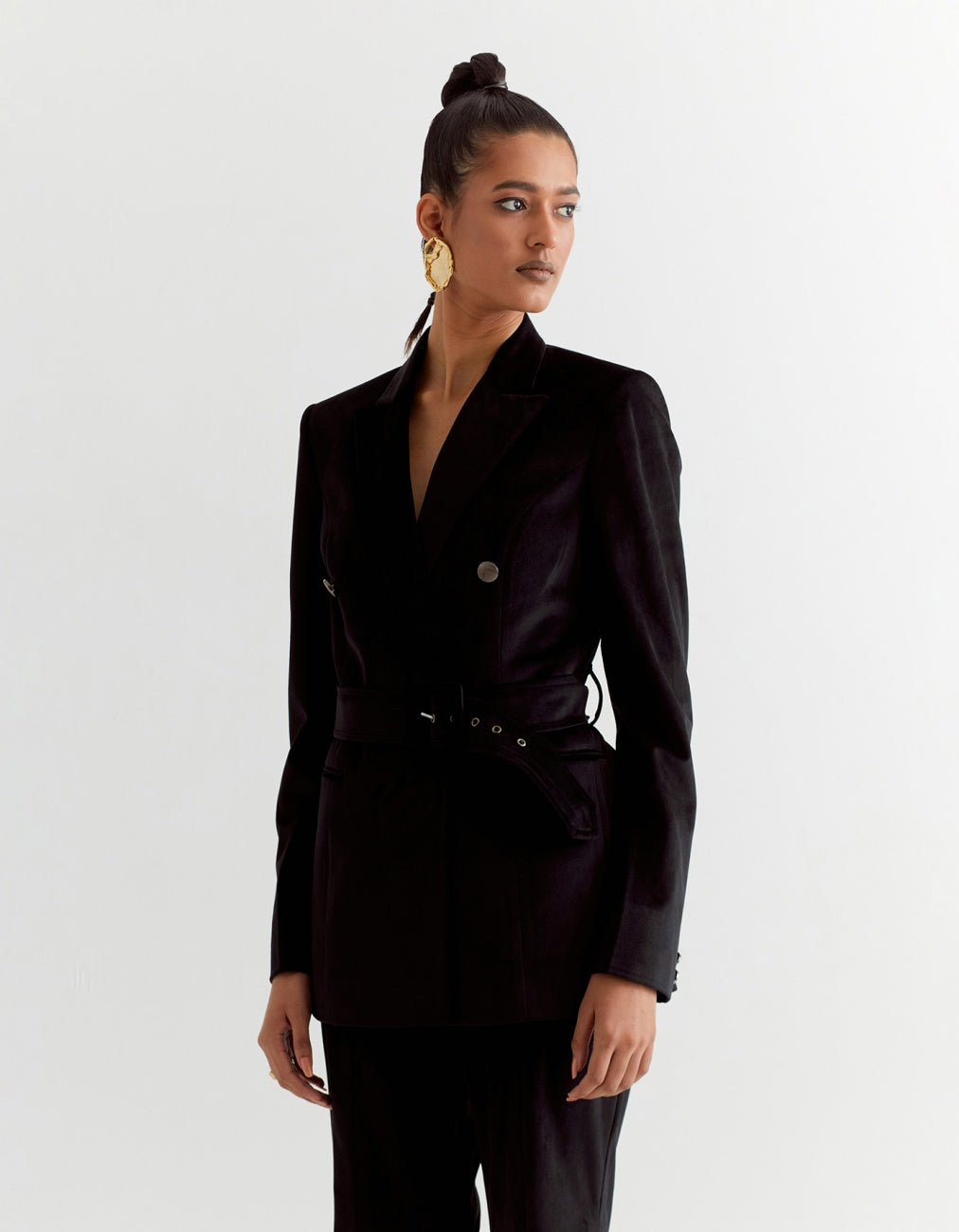 Black Blazer with Belt