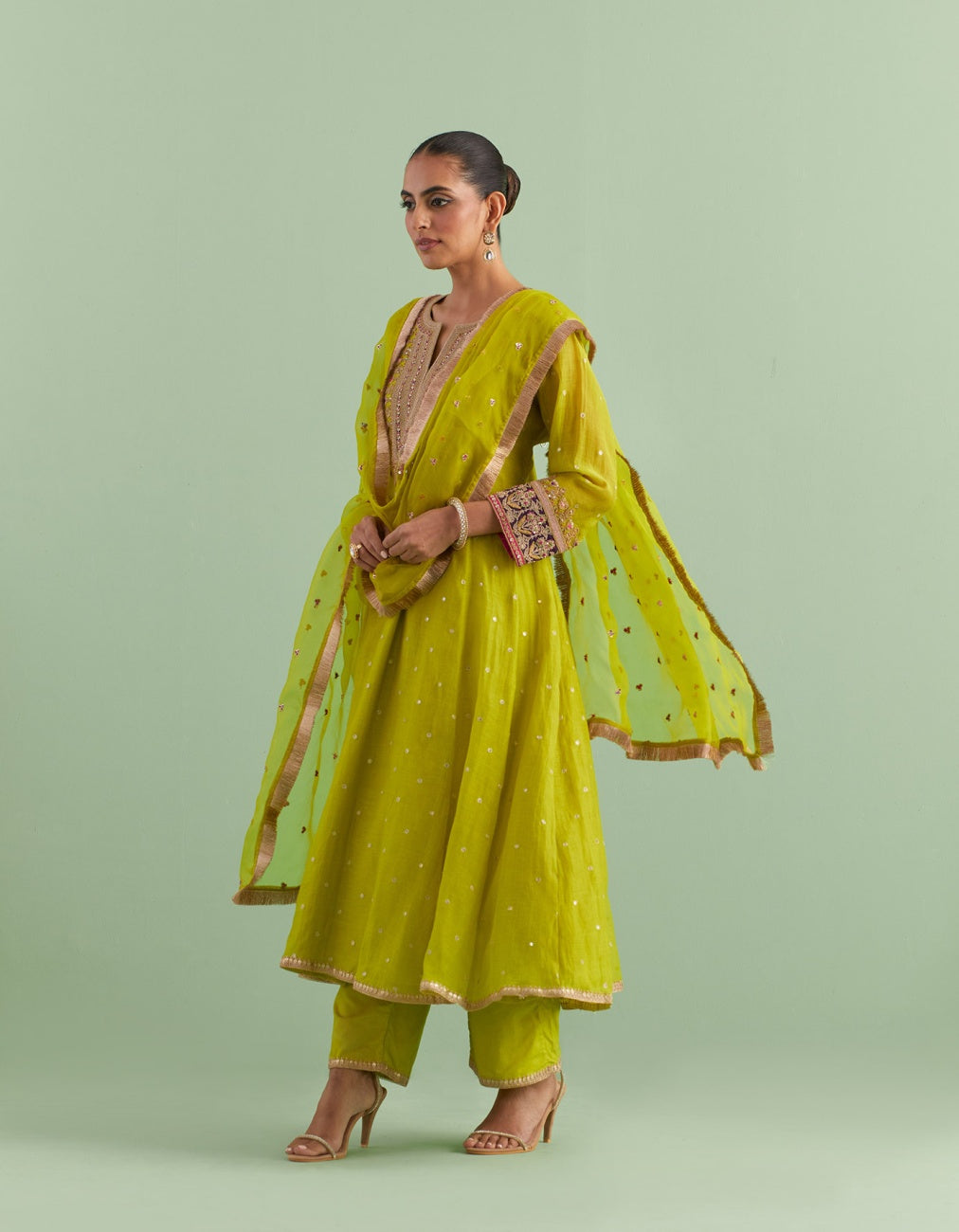 Mehendi Green Kurta Set