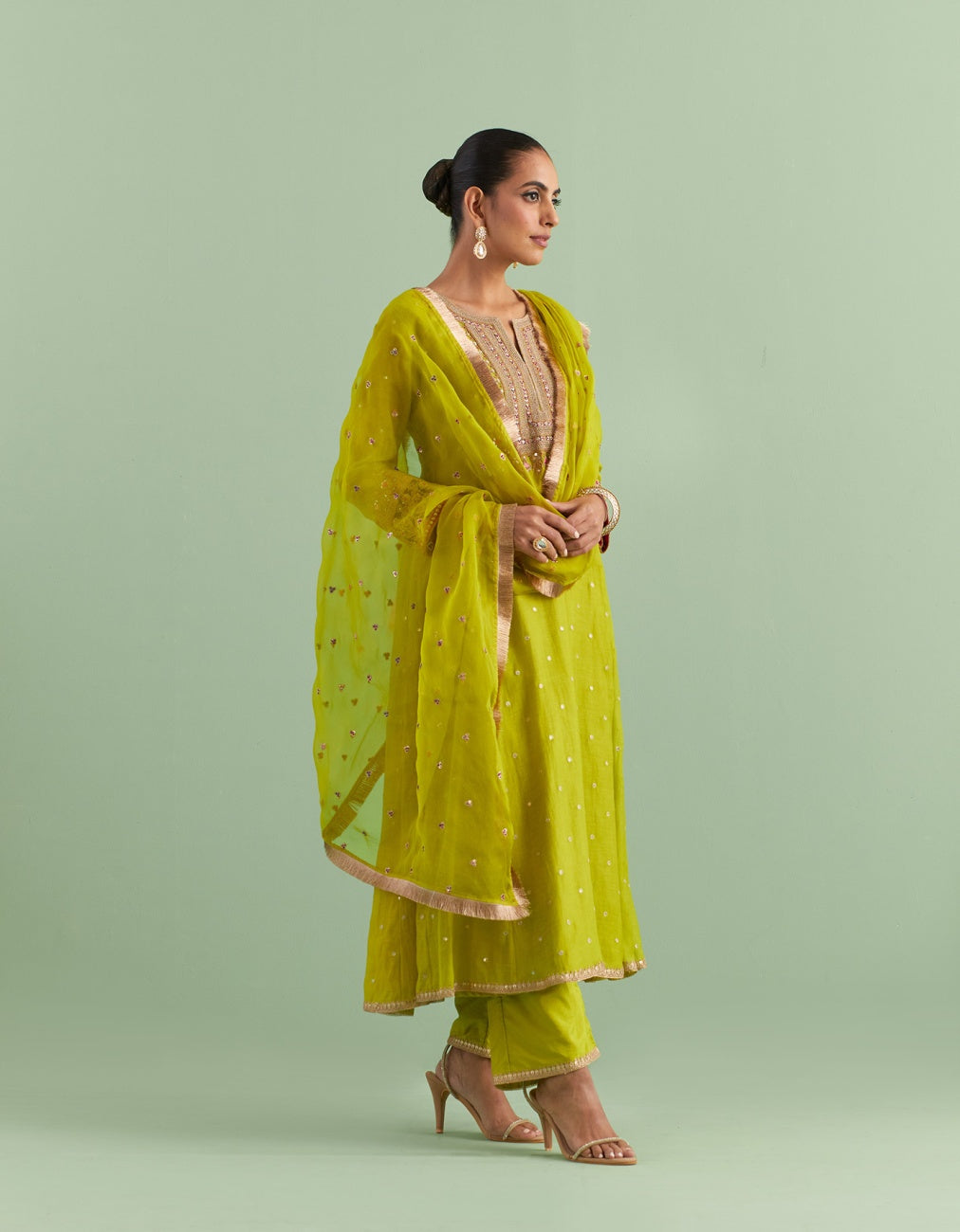 Mehendi Green Kurta Set