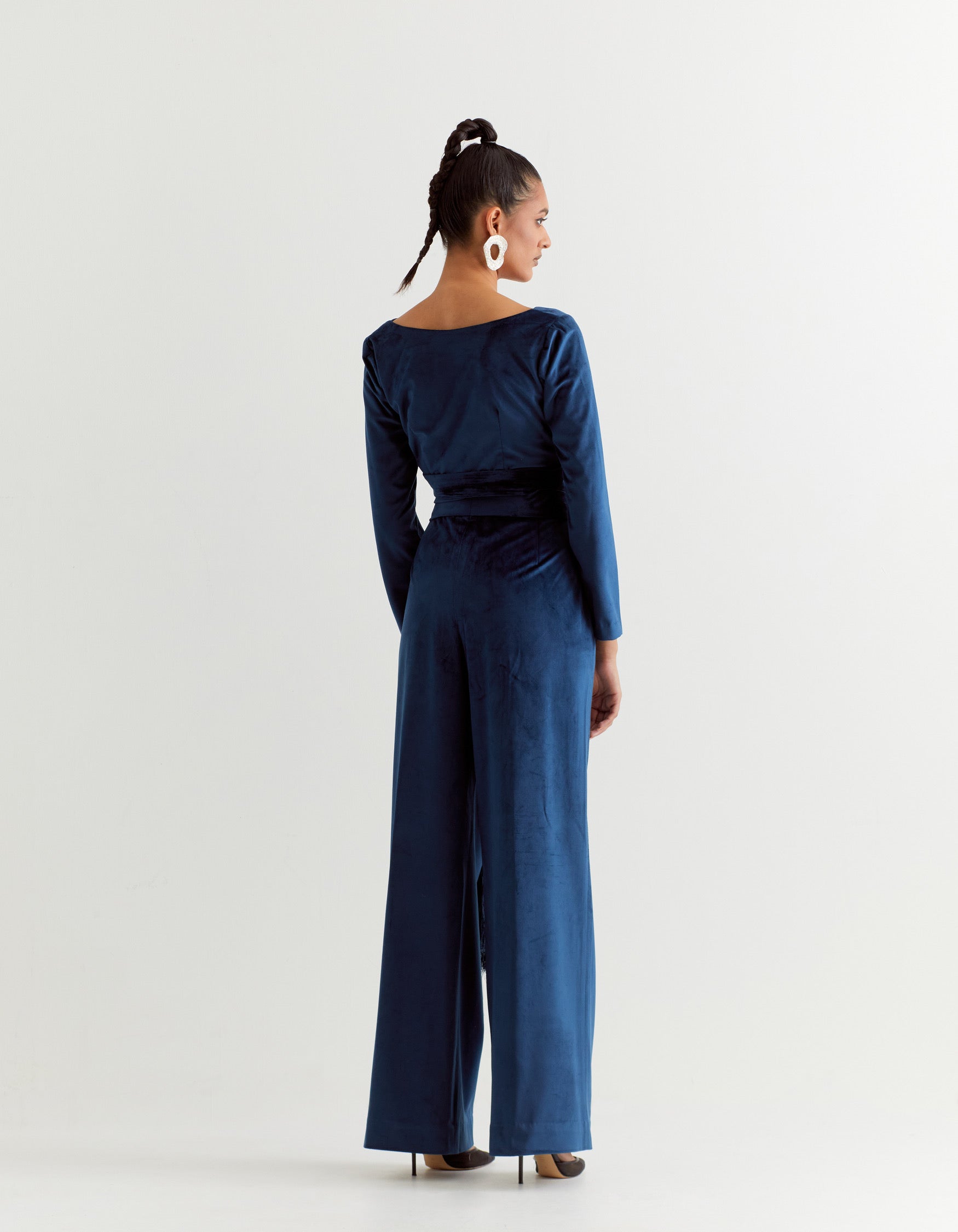 Blue Crop Top & Pants