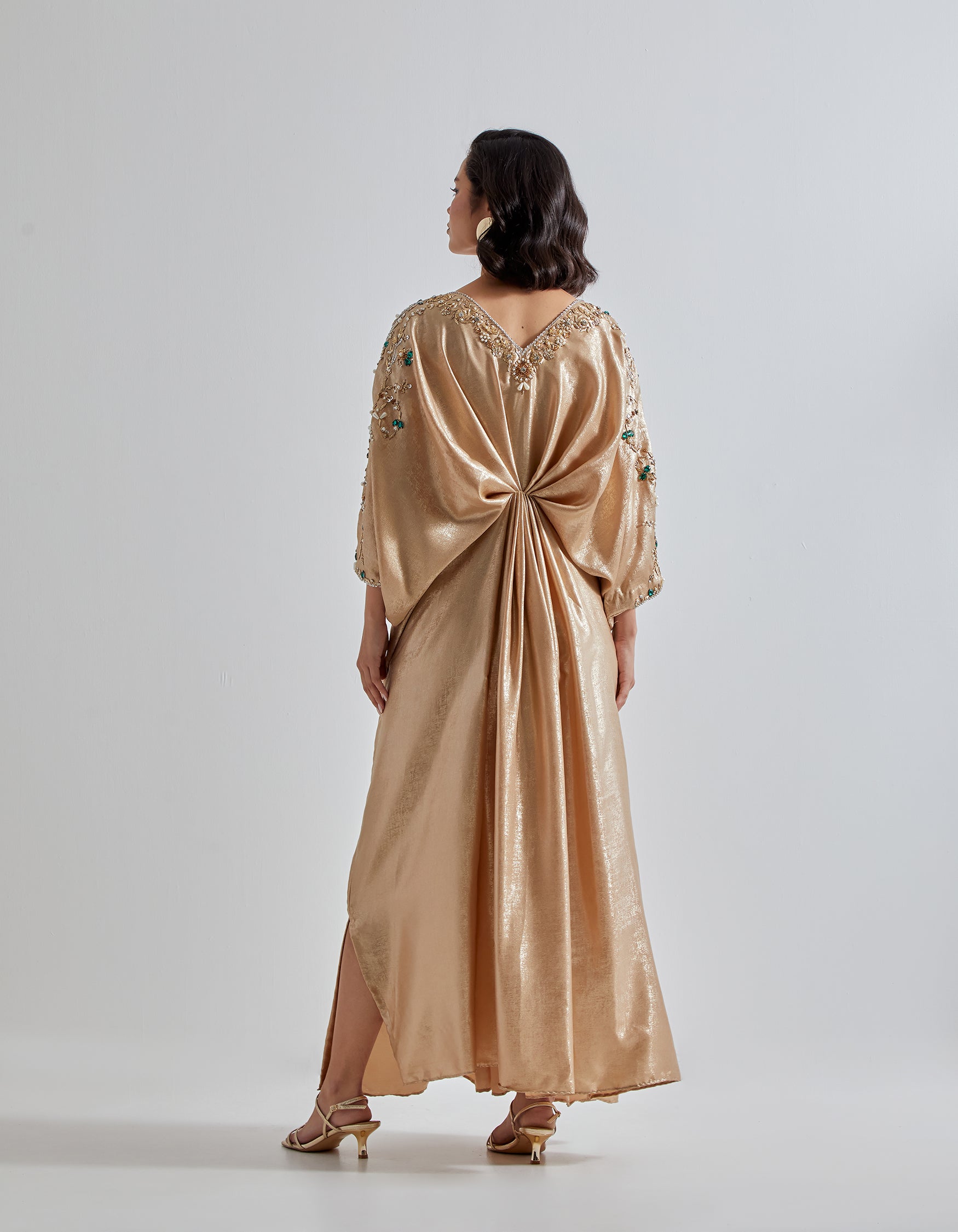 Gold Drape Kaftan