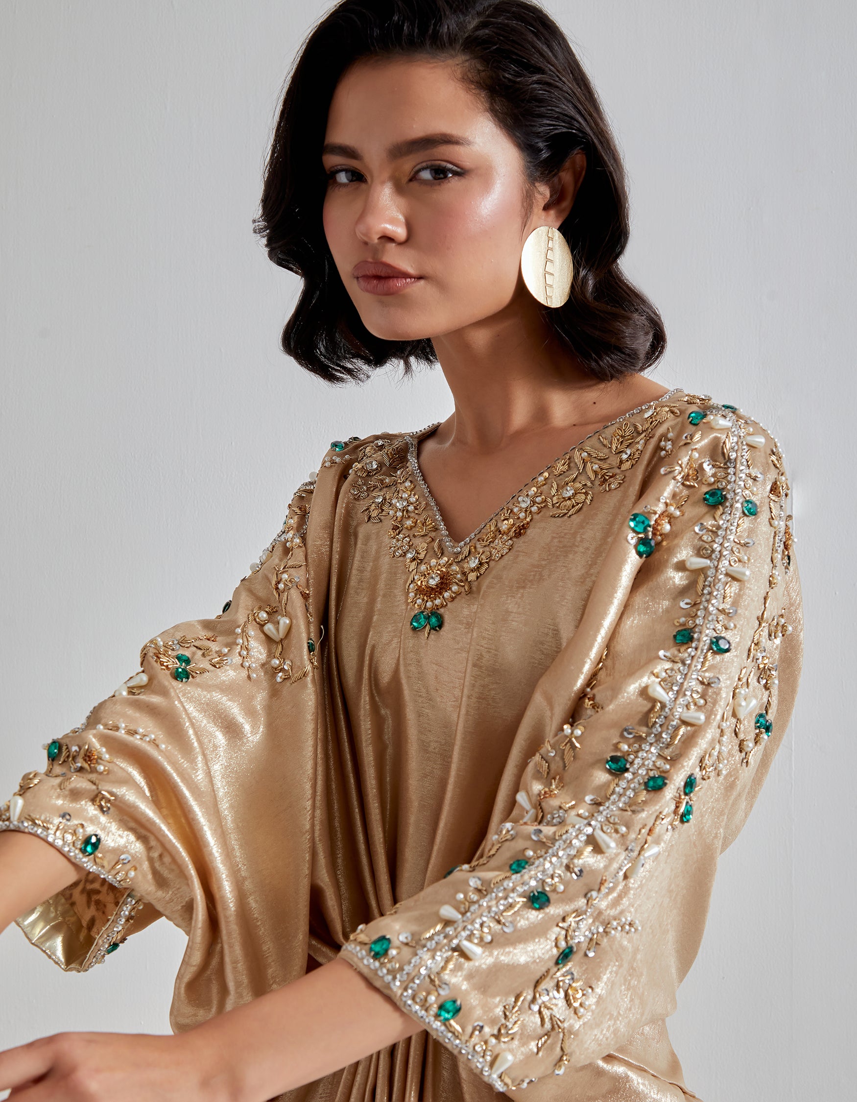 Gold Drape Kaftan