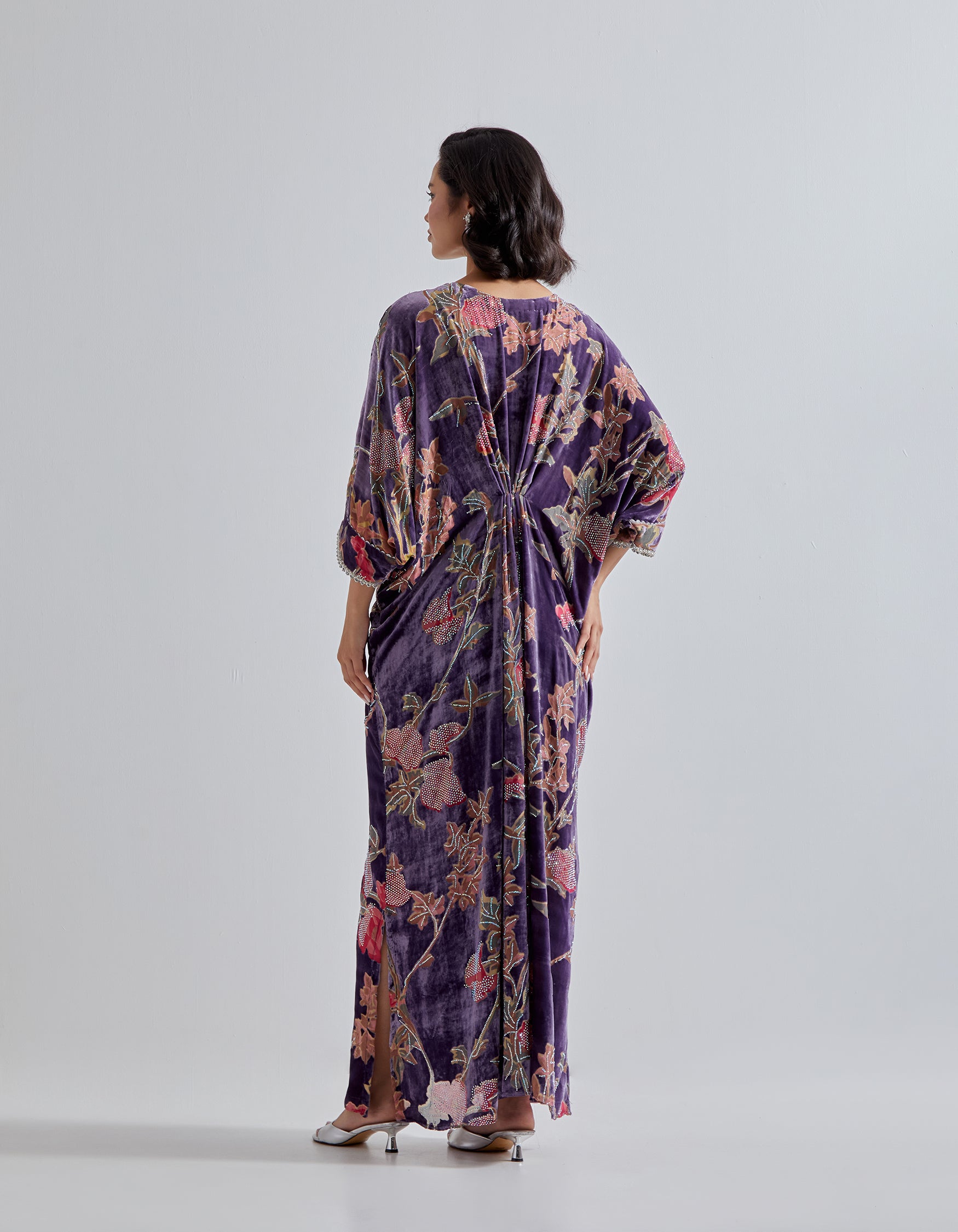 Purple Velvet Kaftan