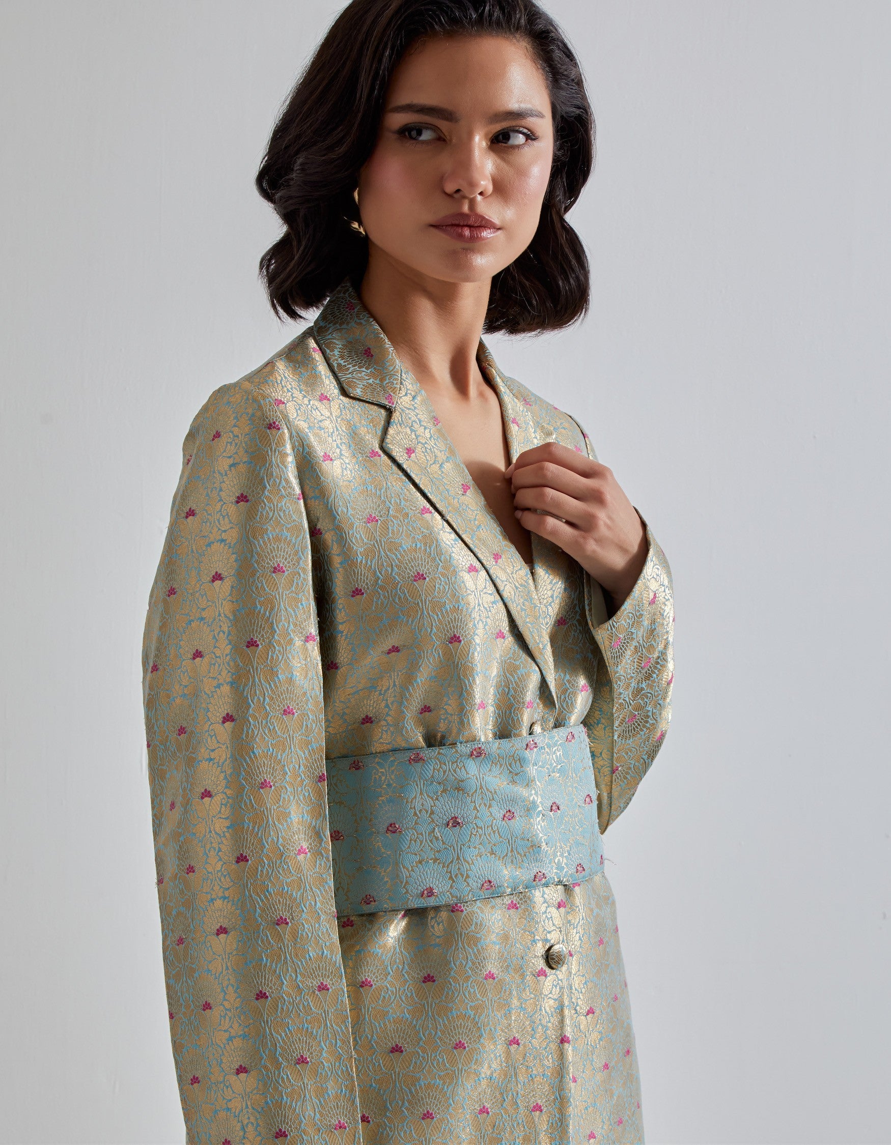 Gold Brocade 3 Piece Set