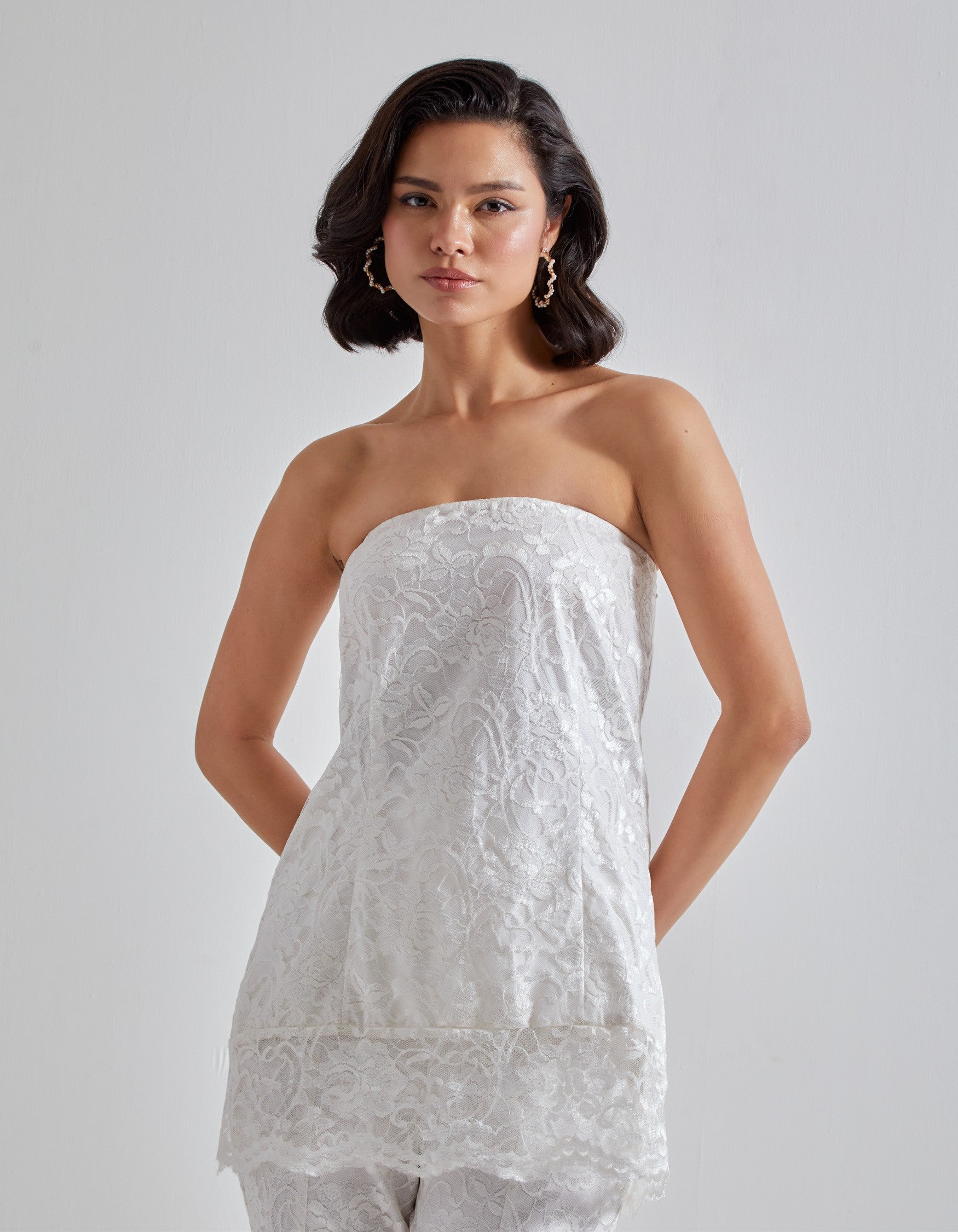 White Lace Co-ord Set