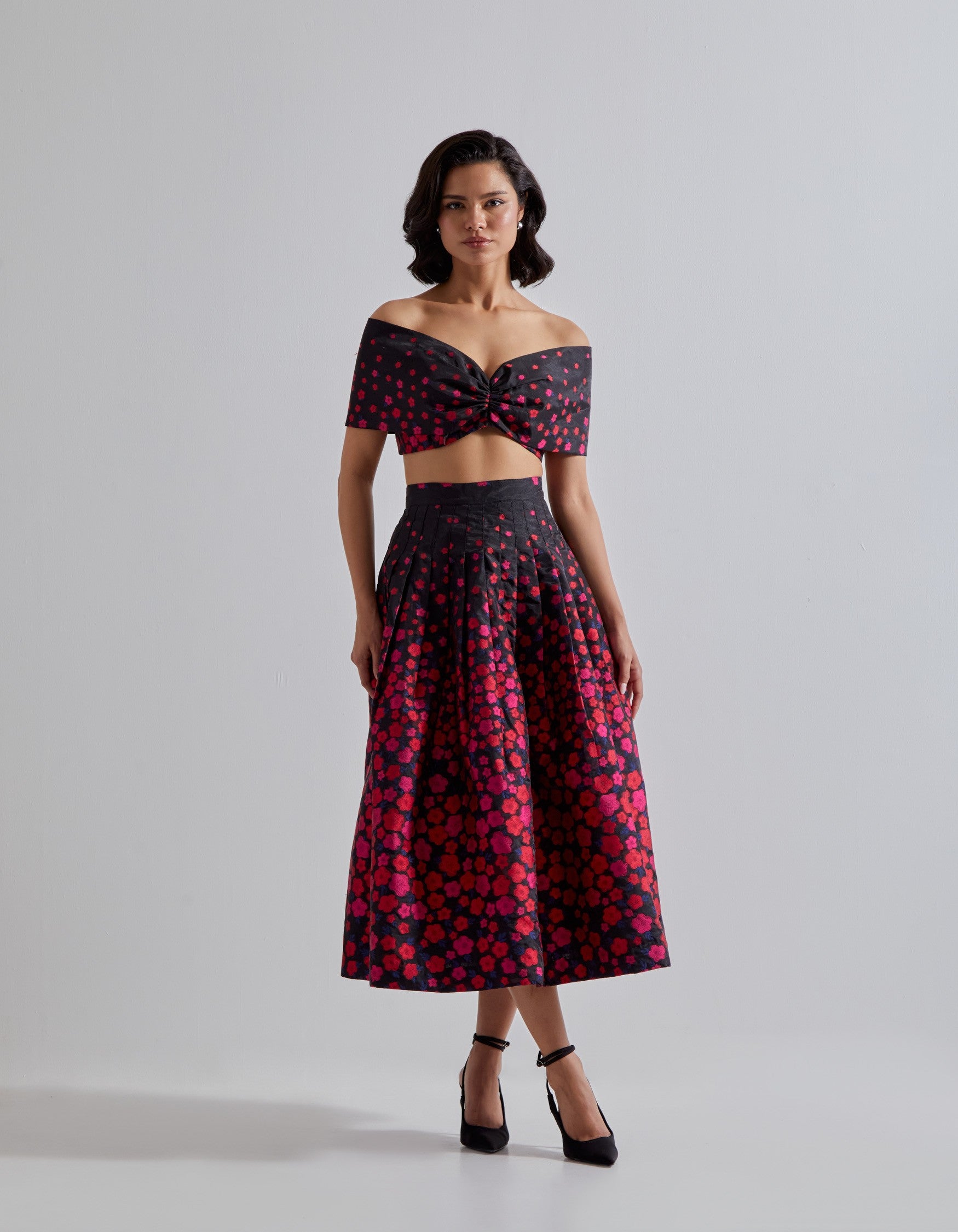 Floral Organza Co-ord Set