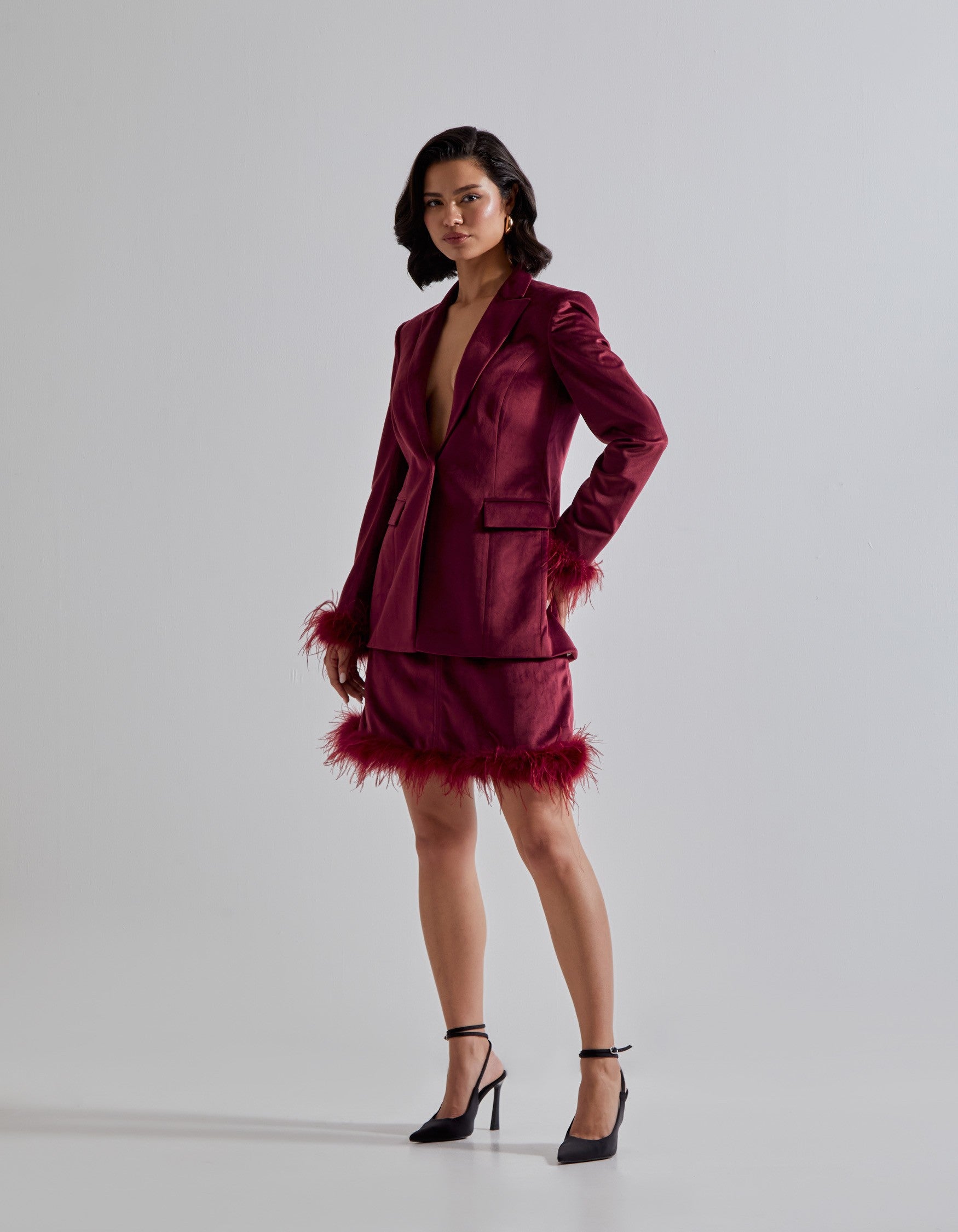 Red Velvet Co-ord Set