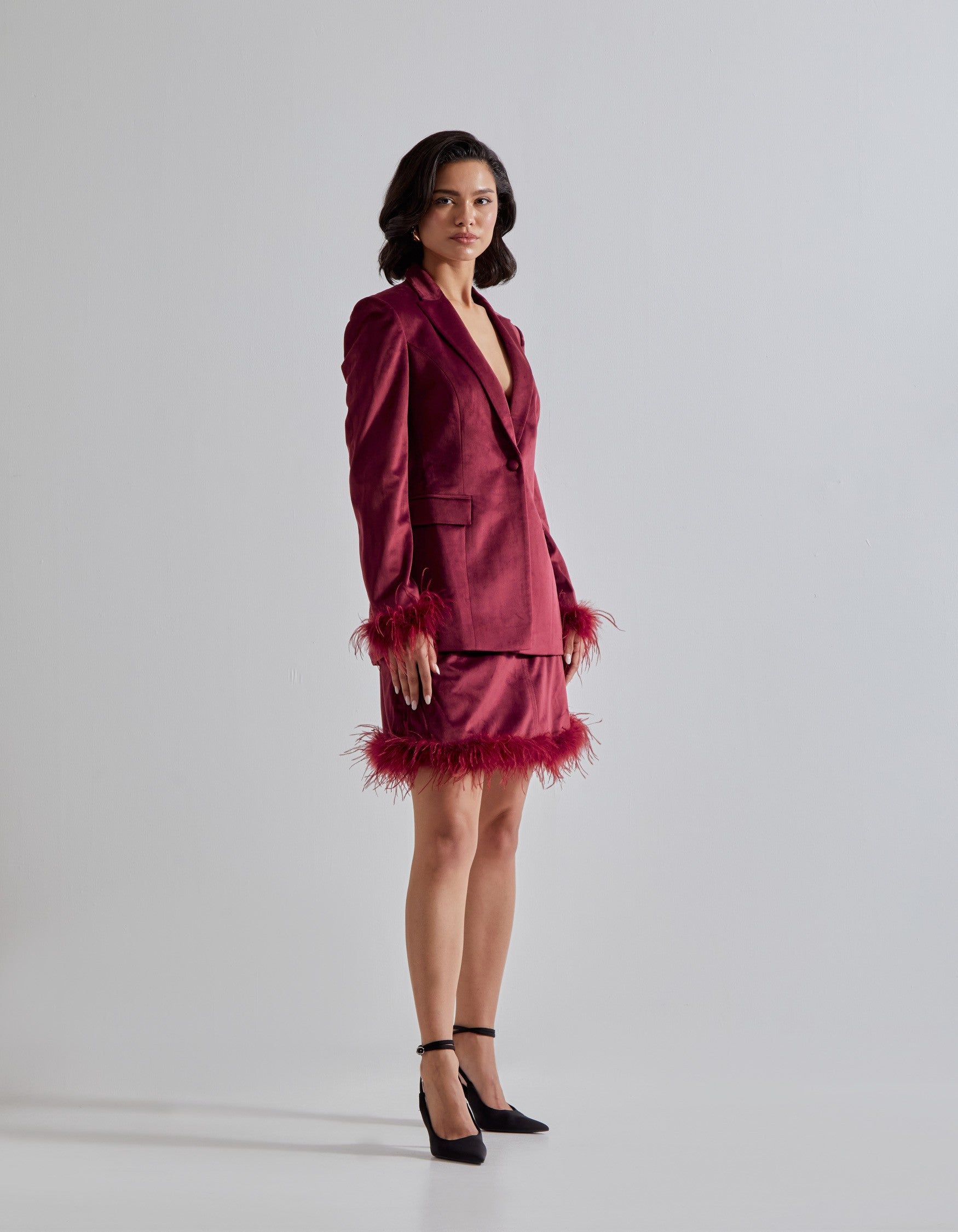 Red Velvet Co-ord Set