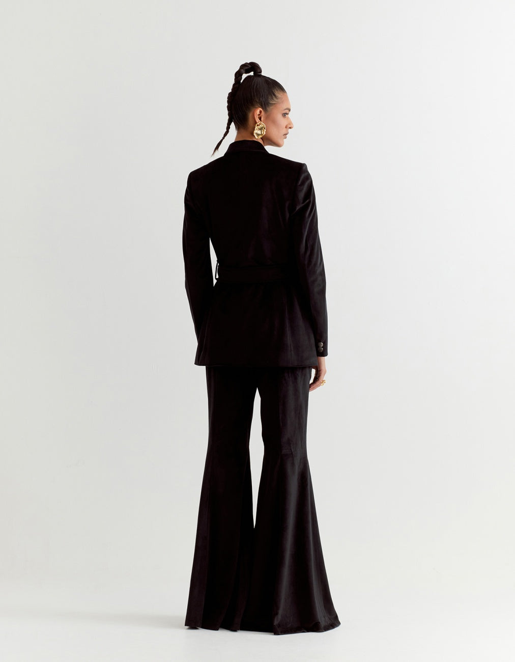 Black Bell Bottom Pants